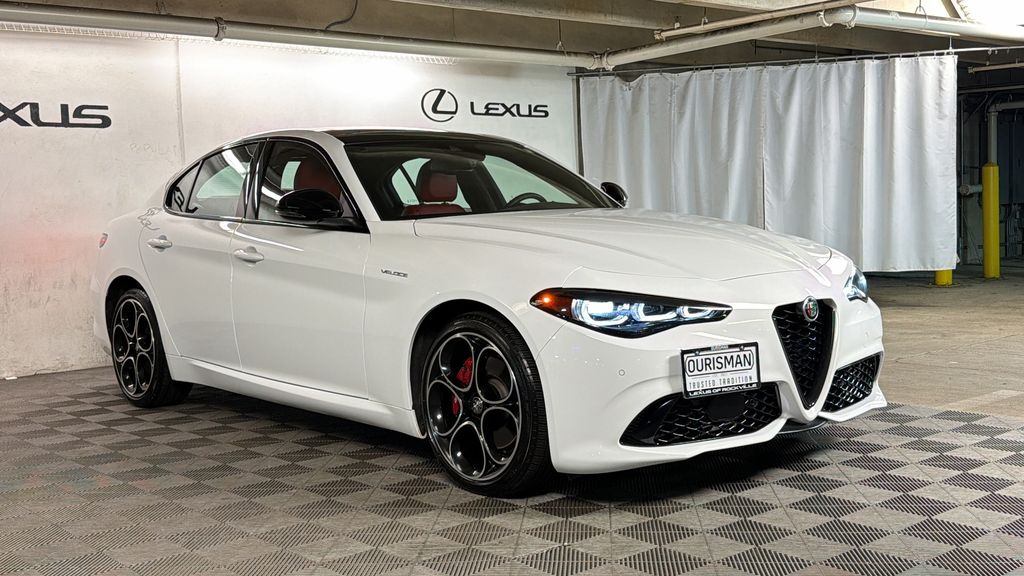 White 2024 Alfa Romeo Giulia Veloce AWD Sedan All-Wheel Drive 8-Speed Automatic