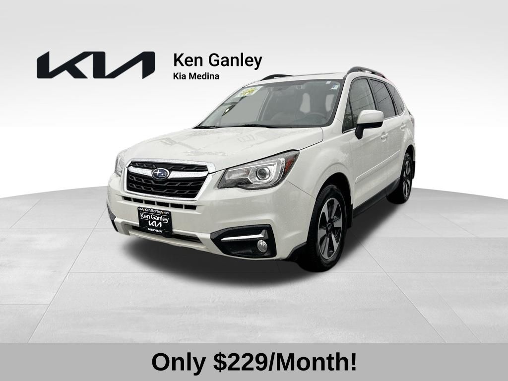 Crystal White Pearl 2017 Subaru Forester 2.5i Limited SUV / Crossover All-Wheel Drive Continuously Variable Transmission