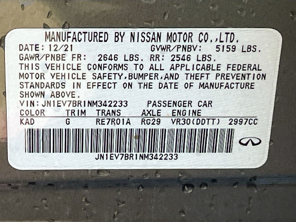Used 2022 Gray INFINITI LUXE image 31