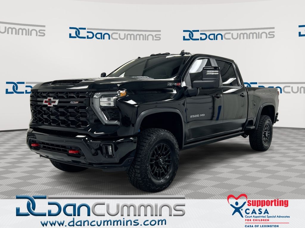 Black 2025 Chevrolet Silverado 2500HD ZR2 Crew Cab 4WD Pickup Truck Four-Wheel Drive Automatic