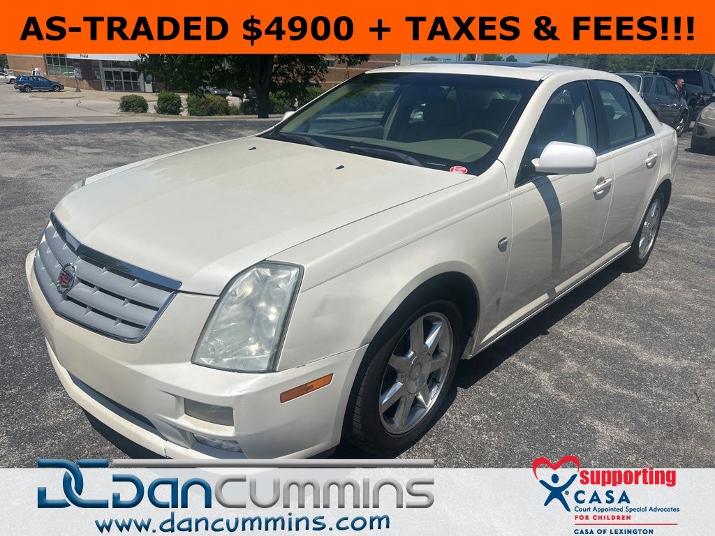 Diamond White 2006 Cadillac STS V6 RWD Sedan Rear-Wheel Drive 5-Speed Automatic