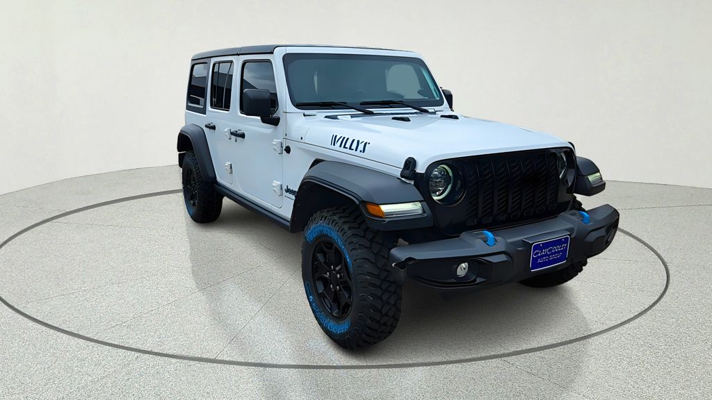 Bright White Clearcoat 2023 Jeep Wrangler 4xe Willys 4WD SUV / Crossover Four-Wheel Drive 8-Speed Automatic