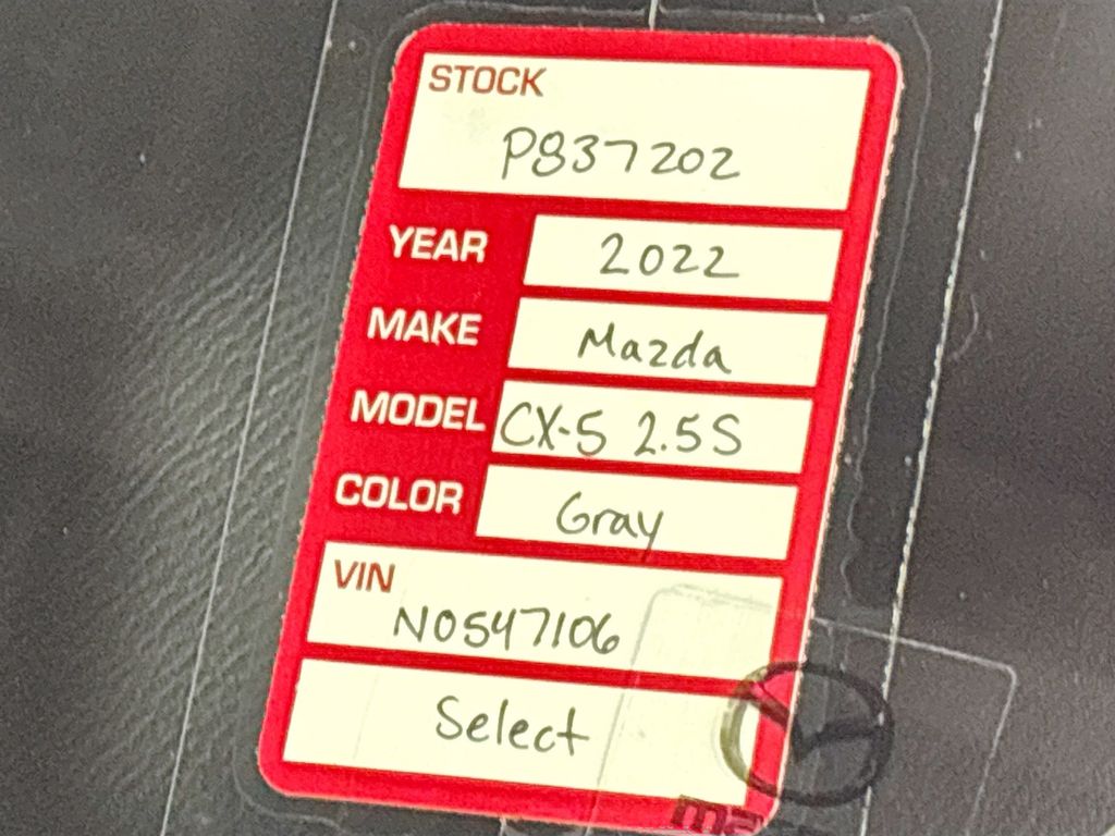 2022 Mazda CX-5 2.5 S Select Package