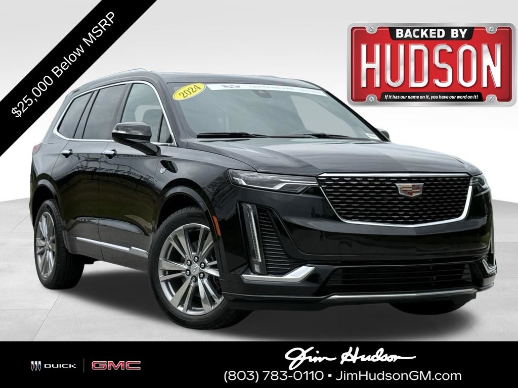 Stellar Black Metallic 2024 Cadillac XT6 Premium Luxury AWD SUV / Crossover Four-Wheel Drive Automatic