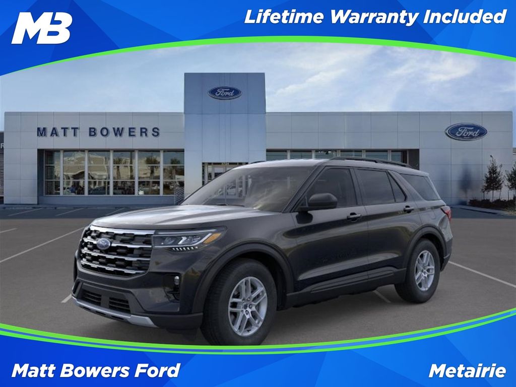 Agate Black Metallic 2026 Ford Explorer SUV / Crossover Rear-Wheel Drive Automatic