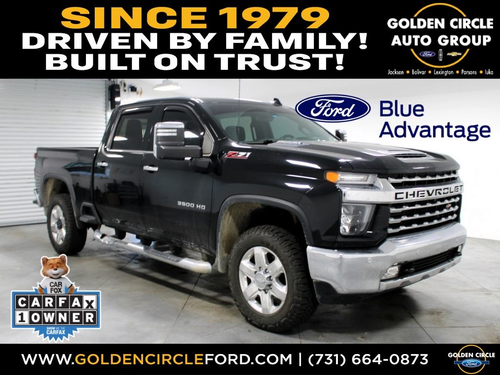 Black 2020 Chevrolet Silverado 3500HD Pickup Truck Four-Wheel Drive Automatic