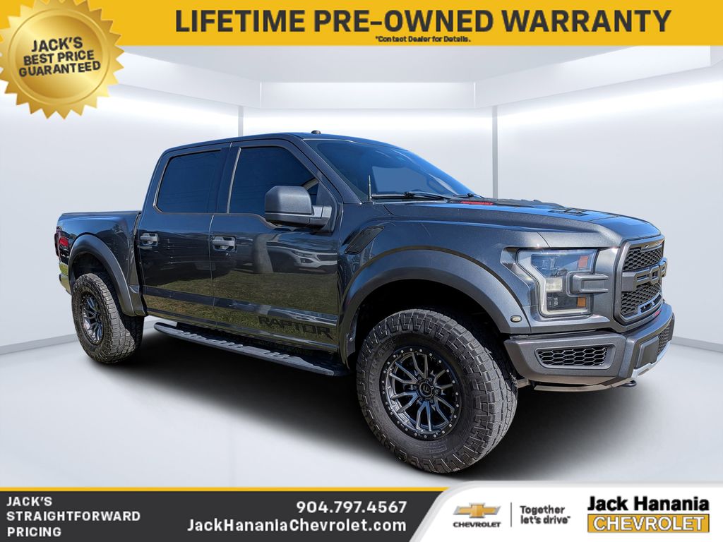 Gray (Magnetic) 2018 Ford F-150 Raptor SuperCrew 4WD Pickup Truck Four-Wheel Drive Automatic