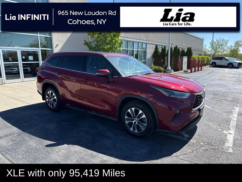 Red (Ruby Flare Pearl) 2021 Toyota Highlander XLE AWD SUV / Crossover All-Wheel Drive 8-Speed Automatic