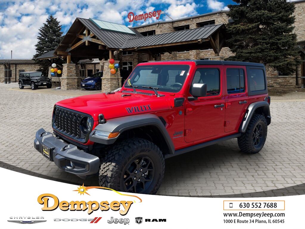Firecracker Red Clearcoat 2025 Jeep Wrangler 4xe SUV / Crossover Four-Wheel Drive 8-Speed Automatic