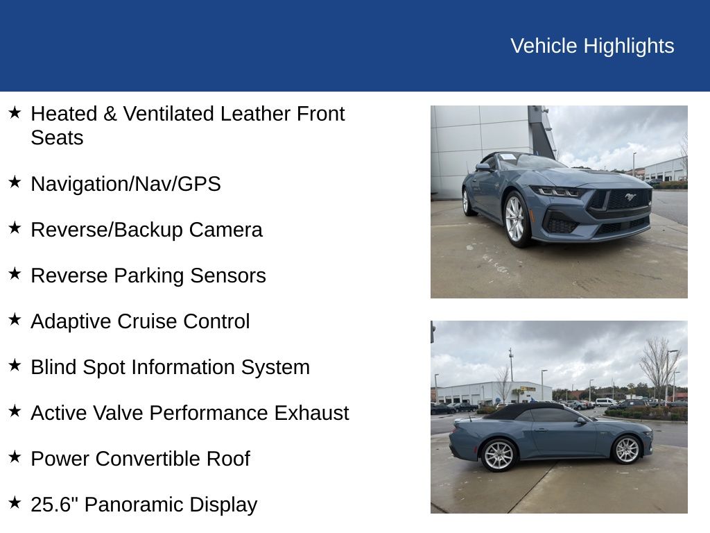 2025 Ford Mustang GT Premium Convertible