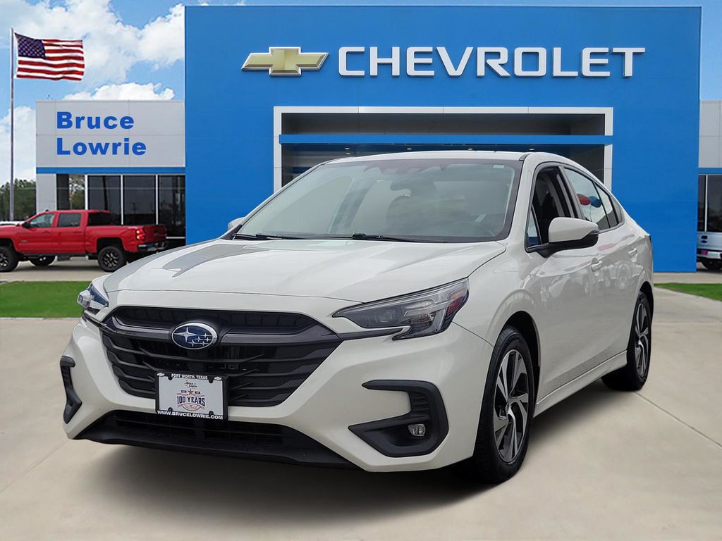 Crystal White Pearl 2023 Subaru Legacy Premium AWD Sedan All-Wheel Drive Continuously Variable Transmission