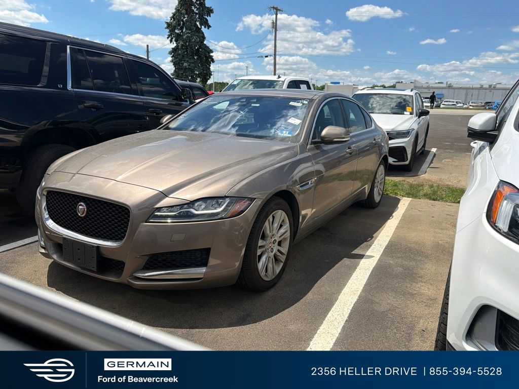 Gray 2017 Jaguar XF Sedan All-Wheel Drive 8-Speed Automatic