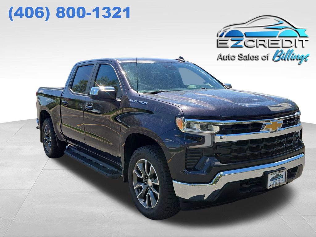 Dark Ash Metallic 2023 Chevrolet Silverado 1500 Pickup Truck Four-Wheel Drive 8-Speed Automatic