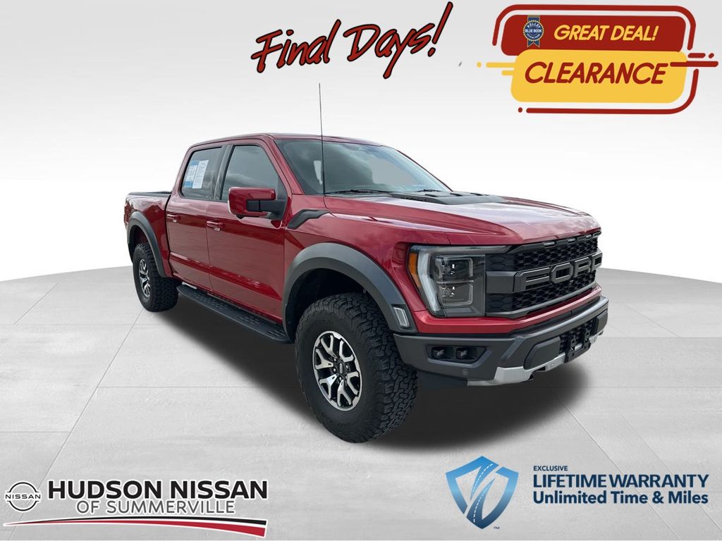 2022 Rapid Red Metallic Tinted Clearcoat Ford F-150 Raptor Truck