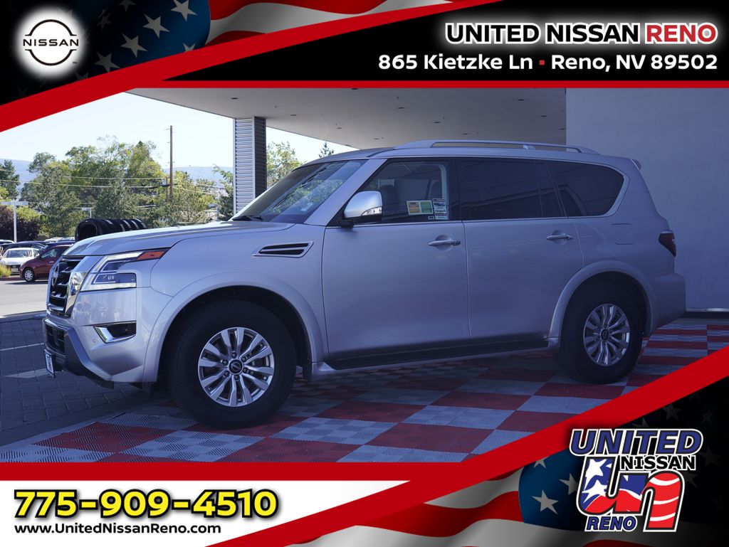Brilliant Silver Metallic 2024 Nissan Armada SUV / Crossover Four-Wheel Drive 7-Speed Automatic