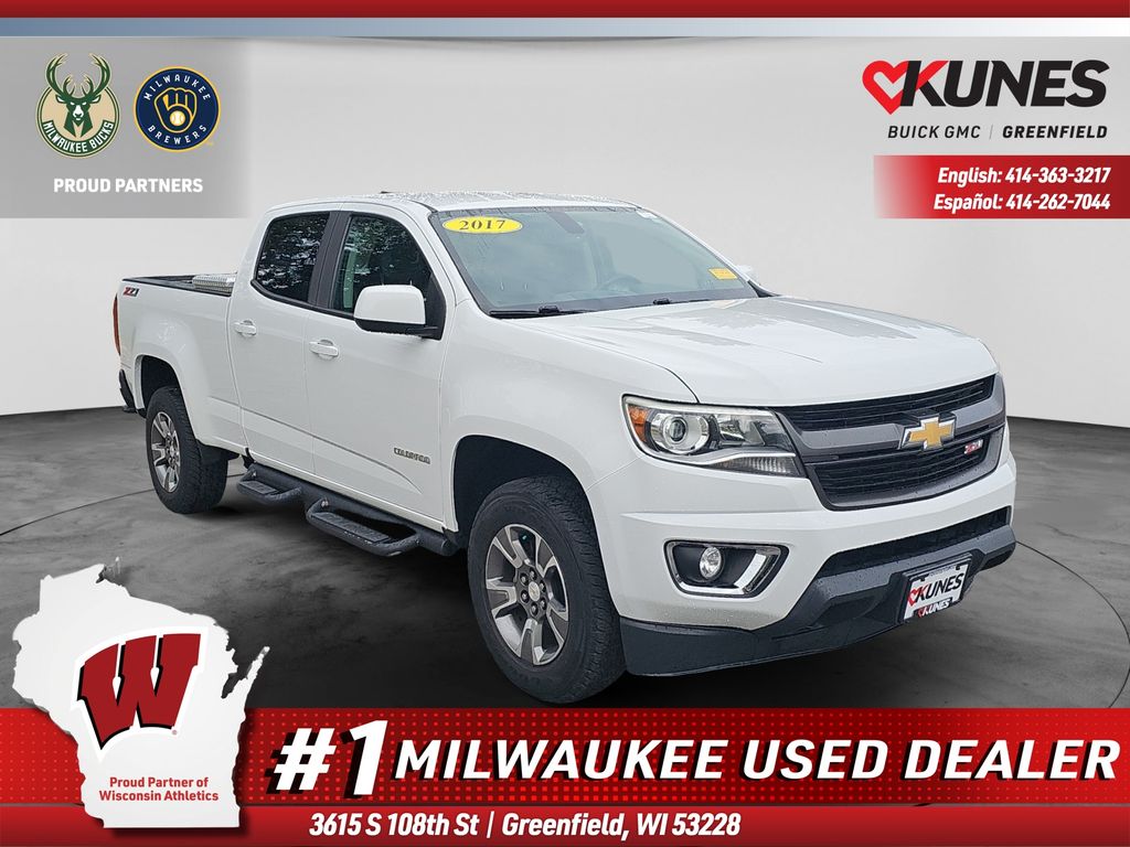 Summit White 2017 Chevrolet Colorado Pickup Truck Four-Wheel Drive 8-Speed Automatic