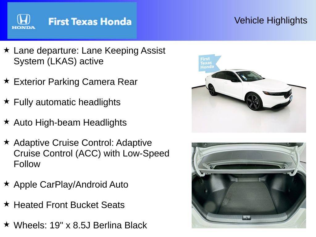 Used Car 2025 Honda Accord Hybrid  Sport For Sale Under $30,000 In Austin, Texas