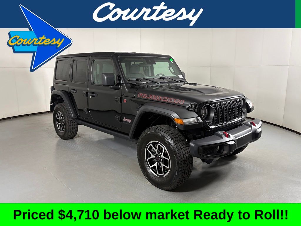 Black Clearcoat 2025 Jeep Wrangler SUV / Crossover Four-Wheel Drive 8-Speed Automatic