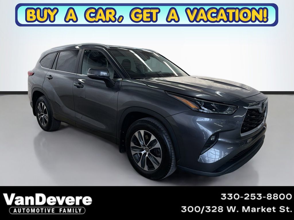 Magnetic Gray Metallic 2023 Toyota Highlander XLE AWD SUV / Crossover All-Wheel Drive 8-Speed Automatic