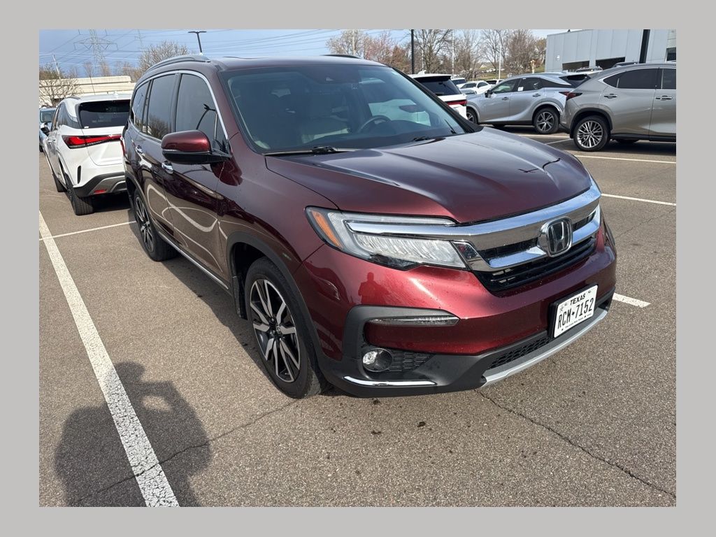 Red (Deep Scarlet Pearl) 2022 Honda Pilot Touring FWD SUV / Crossover Front-Wheel Drive 9-Speed Automatic