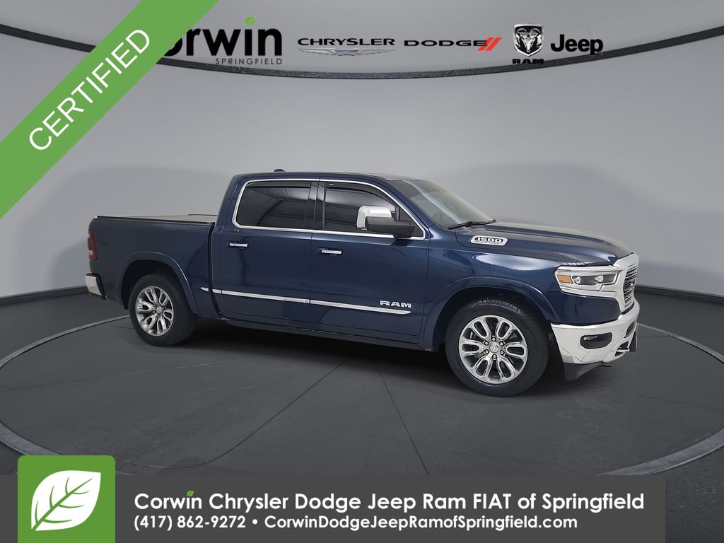 Patriot Blue Pearlcoat 2021 RAM 1500 Pickup Truck Four-Wheel Drive 8-Speed Automatic