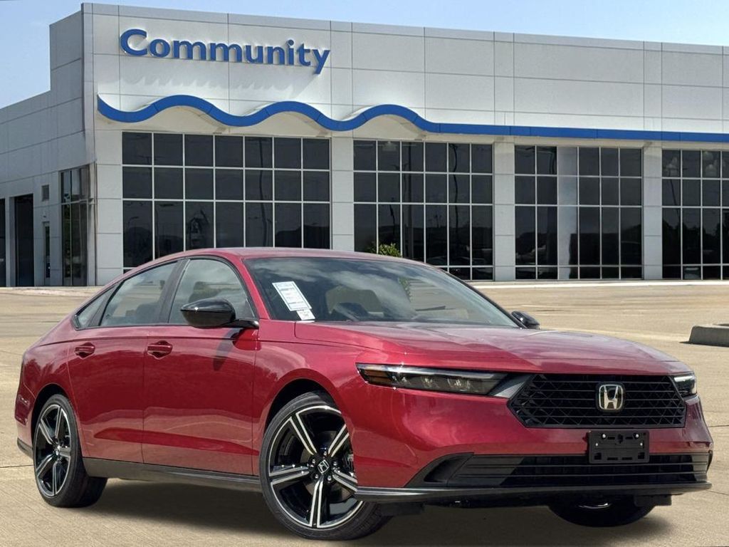 2026 Honda Accord Hybrid Sport Red at Community Honda