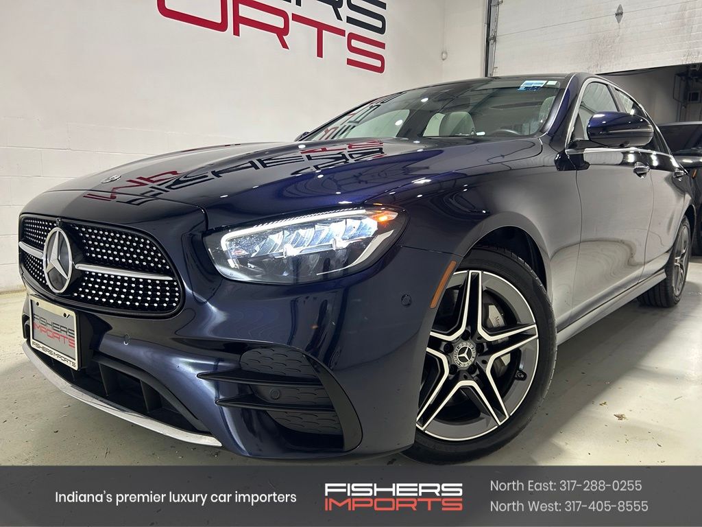 Blue 2023 Mercedes-Benz E-Class E 350 4MATIC Sedan All-Wheel Drive 9-Speed Automatic