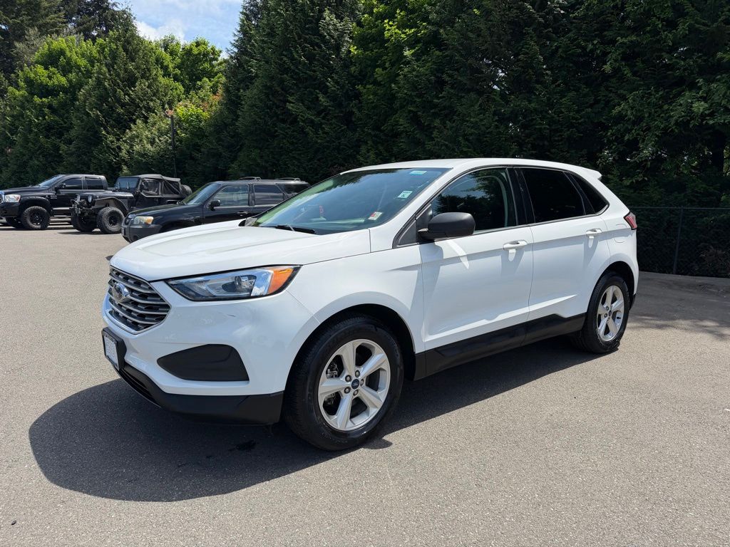 Oxford White 2019 Ford Edge SE FWD SUV / Crossover Front-Wheel Drive 8-Speed Automatic