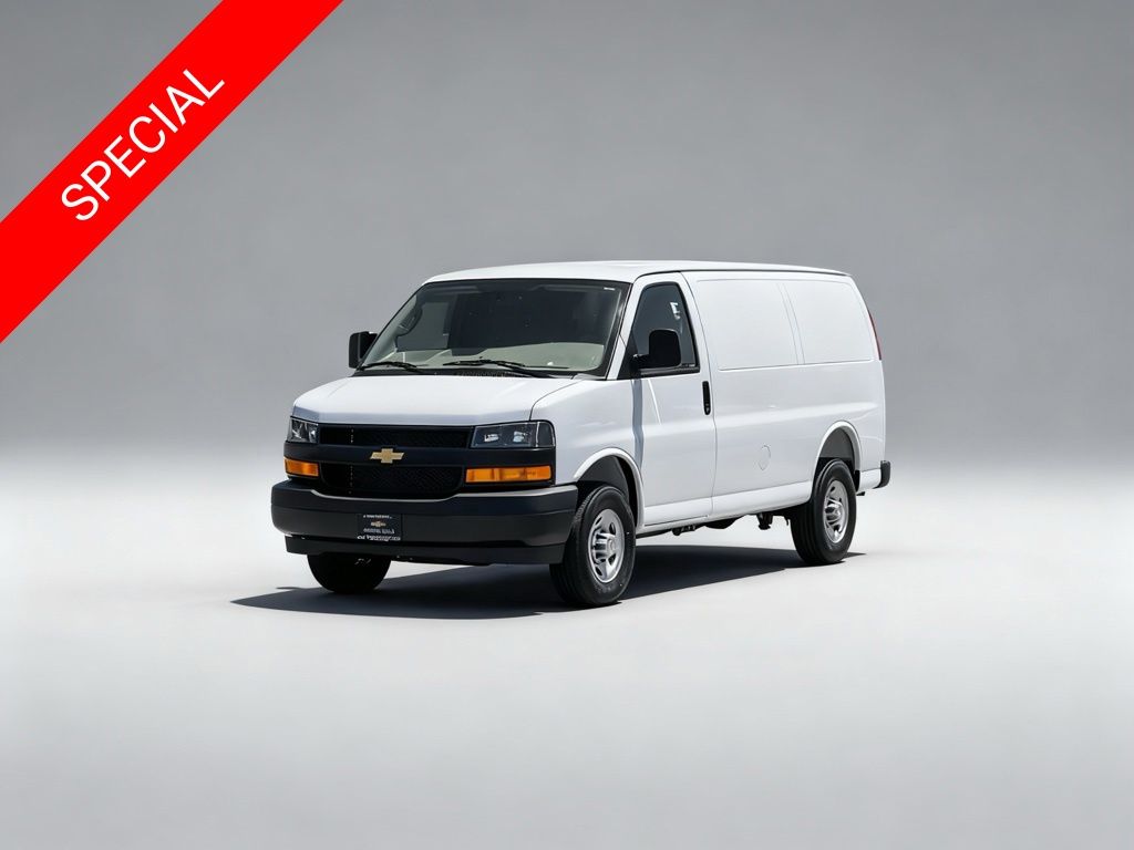 Summit White 2026 Chevrolet Express Cargo Van Rear-Wheel Drive 8-Speed Automatic Overdrive