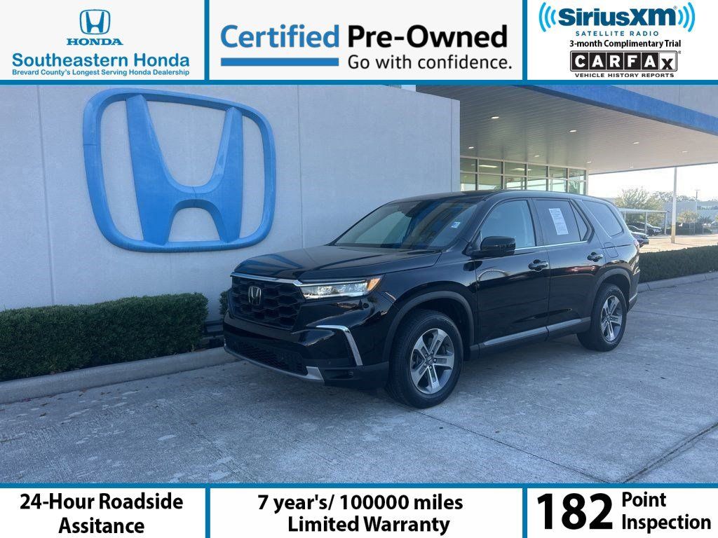 Black 2025 Honda Pilot EX-L FWD SUV / Crossover Front-Wheel Drive Automatic