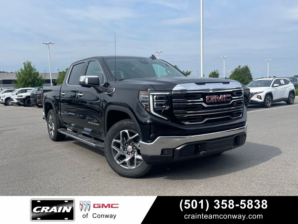 Onyx Black 2026 GMC Sierra 1500 SLT Crew Cab 4WD Pickup Truck Four-Wheel Drive Automatic