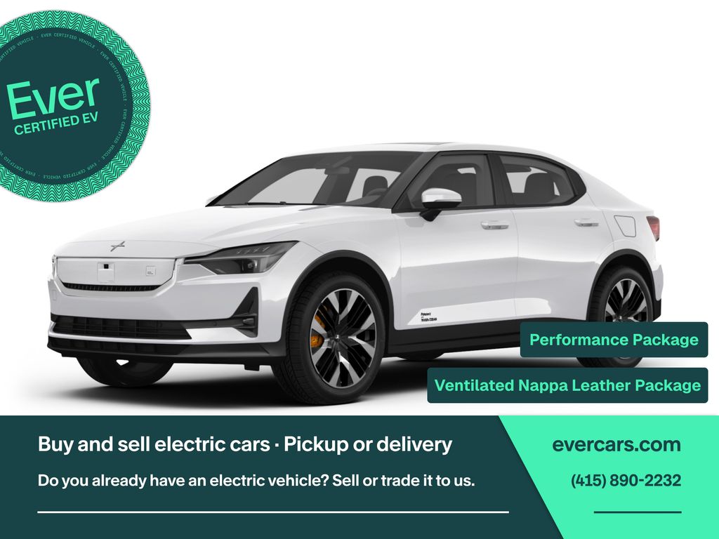 White 2024 Polestar 2 Sedan All-Wheel Drive 1-Speed Automatic