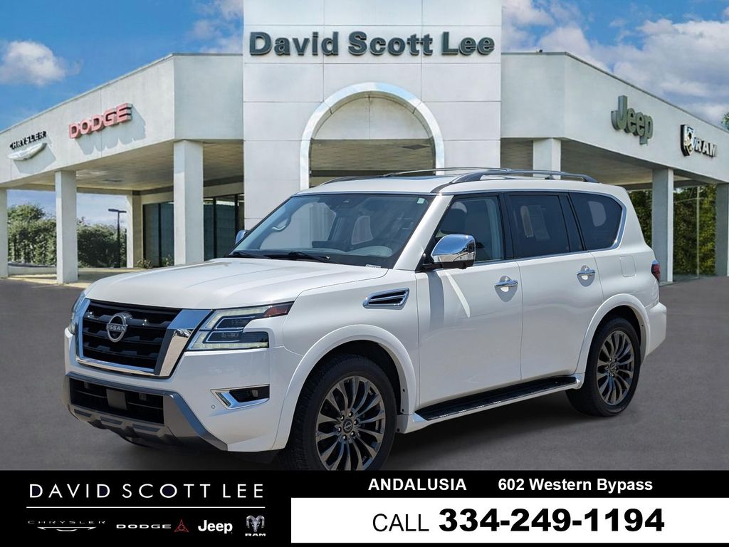 Aspen White Tricoat 2024 Nissan Armada SUV / Crossover 4X2 7-Speed Automatic