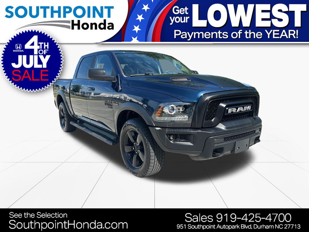 Patriot Blue Pearlcoat 2019 RAM 1500 Classic Warlock Crew Cab 4WD Pickup Truck Four-Wheel Drive 8-Speed Automatic