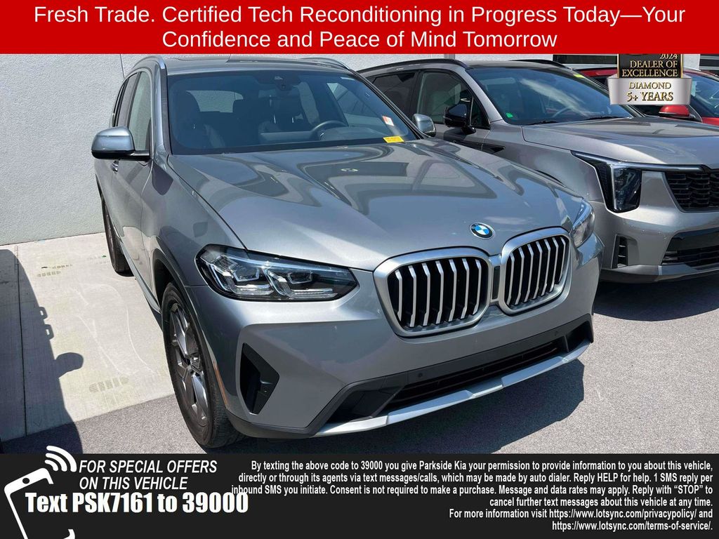 Gray Metallic 2023 BMW X3 SUV / Crossover All-Wheel Drive 8-Speed Automatic