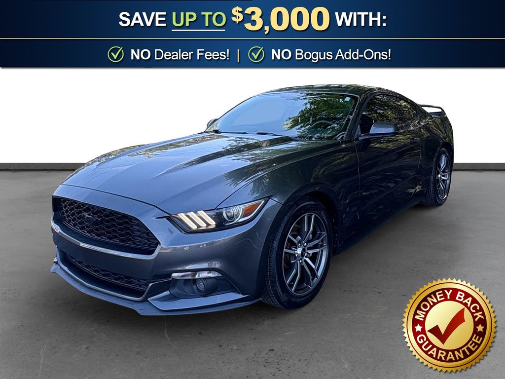 Gray (Magnetic) 2017 Ford Mustang EcoBoost Coupe RWD Coupe Rear-Wheel Drive 6-Speed Automatic