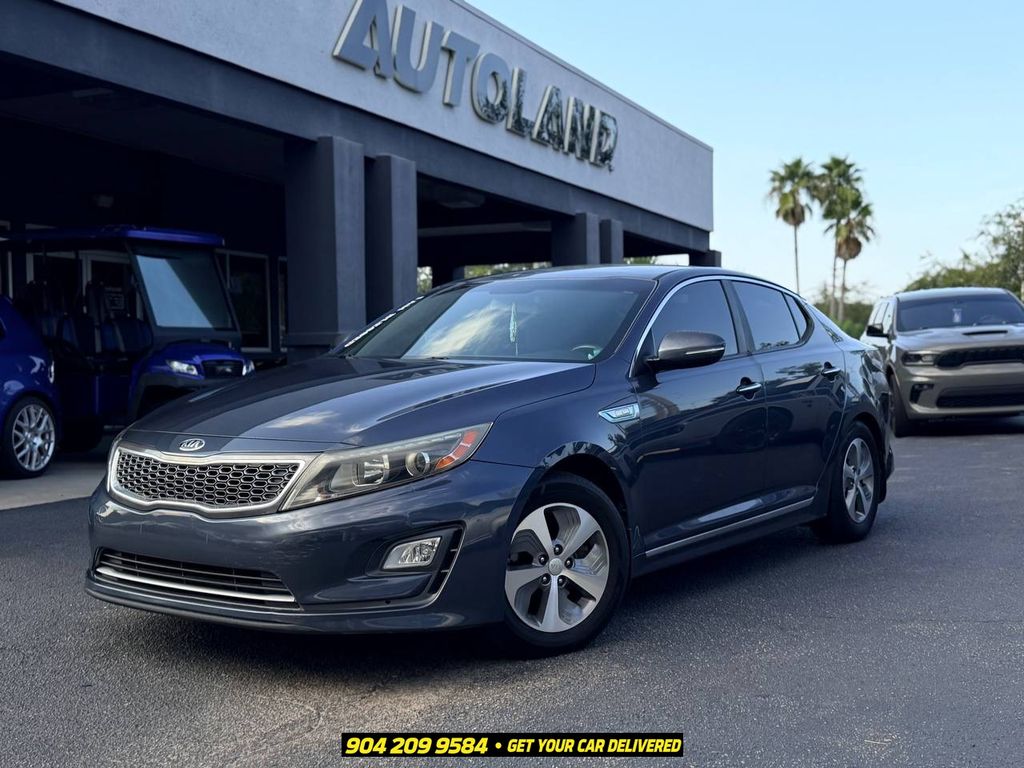 Smokey Blue Metallic 2015 Kia Optima Hybrid Sedan 6-Speed Automatic
