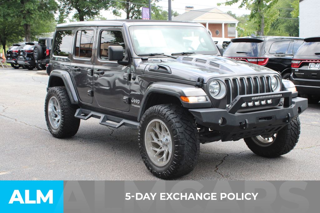 Used 2021 Gray Jeep Unlimited Sahara image 4