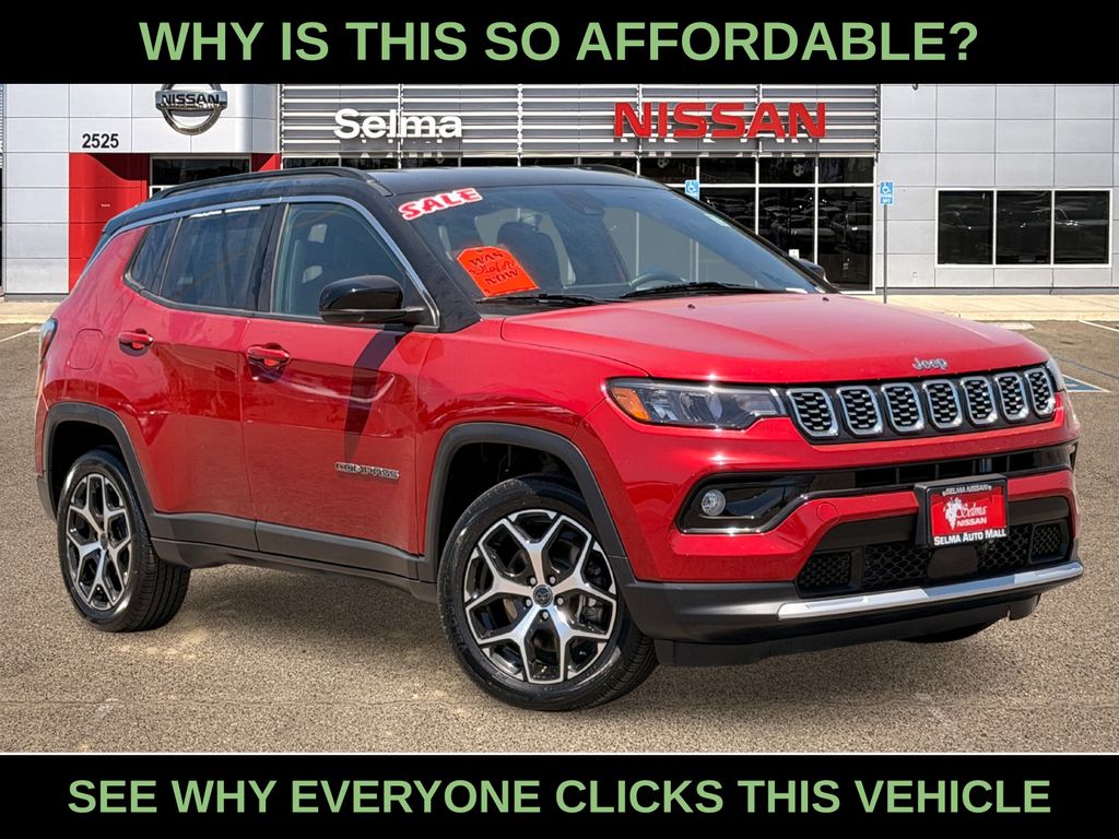 Red 2025 Jeep Compass SUV / Crossover Four-Wheel Drive 8-Speed Automatic