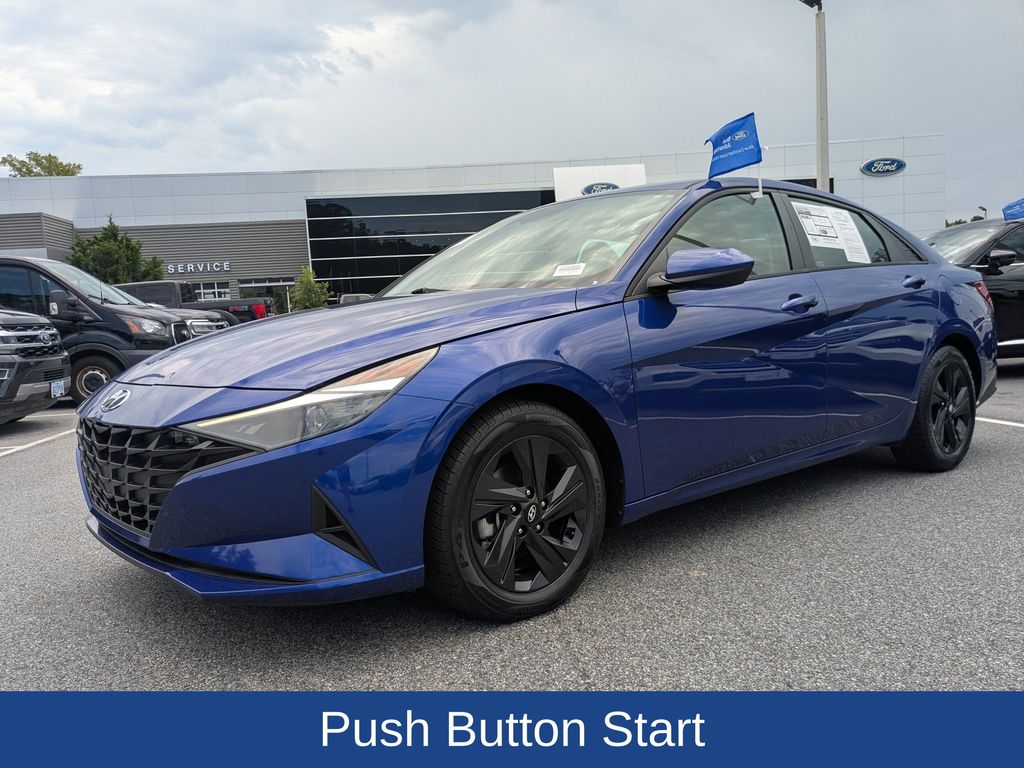 2022 Hyundai Elantra Hybrid Blue