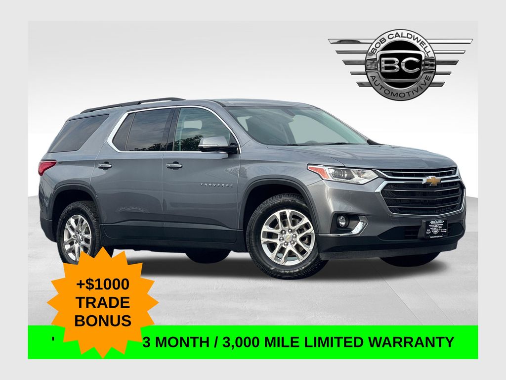 Gray (Satin Steel Metallic) 2021 Chevrolet Traverse SUV / Crossover Four-Wheel Drive 9-Speed Automatic