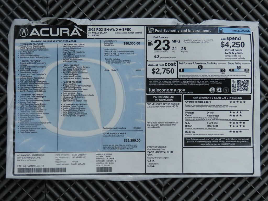 2025 Acura RDX Base 10
