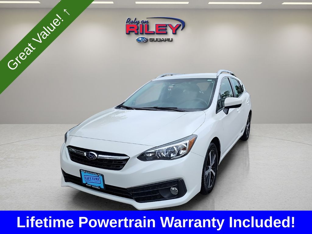 Crystal White Pearl 2022 Subaru Impreza Wagon All-Wheel Drive Continuously Variable Transmission