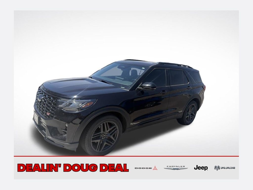 Black Metallic 2025 Ford Explorer SUV / Crossover All-Wheel Drive Automatic
