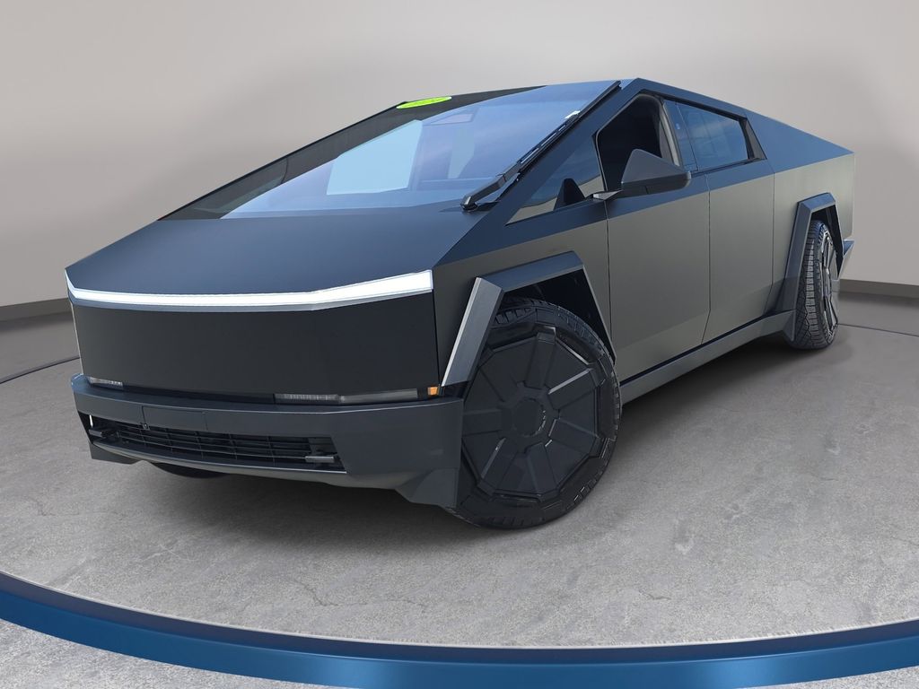 Black 2024 Tesla Cybertruck Crew Cab AWD Pickup Truck All-Wheel Drive 1-Speed Automatic