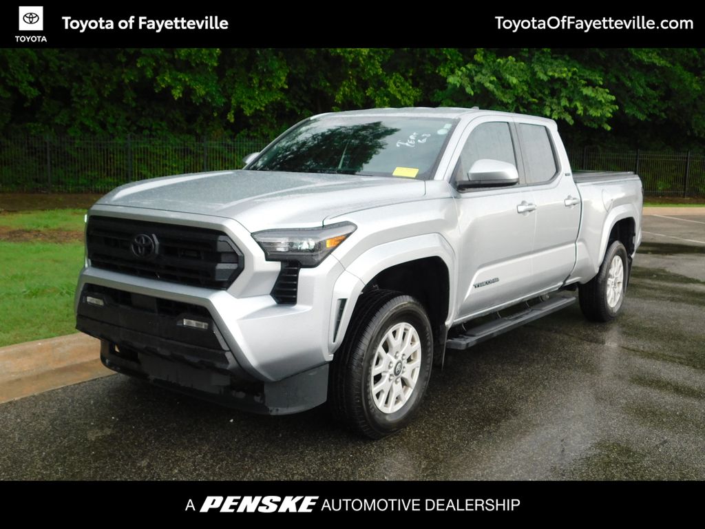 Celestial Silver Metallic 2024 Toyota Tacoma SR5 Double Cab 4WD Pickup Truck Four-Wheel Drive 8-Speed Automatic