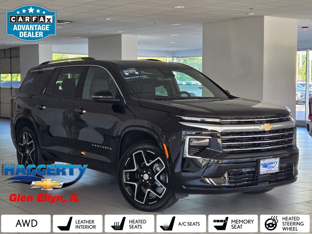 Mosaic Black Metallic 2025 Chevrolet Traverse SUV / Crossover Four-Wheel Drive 8-Speed Automatic