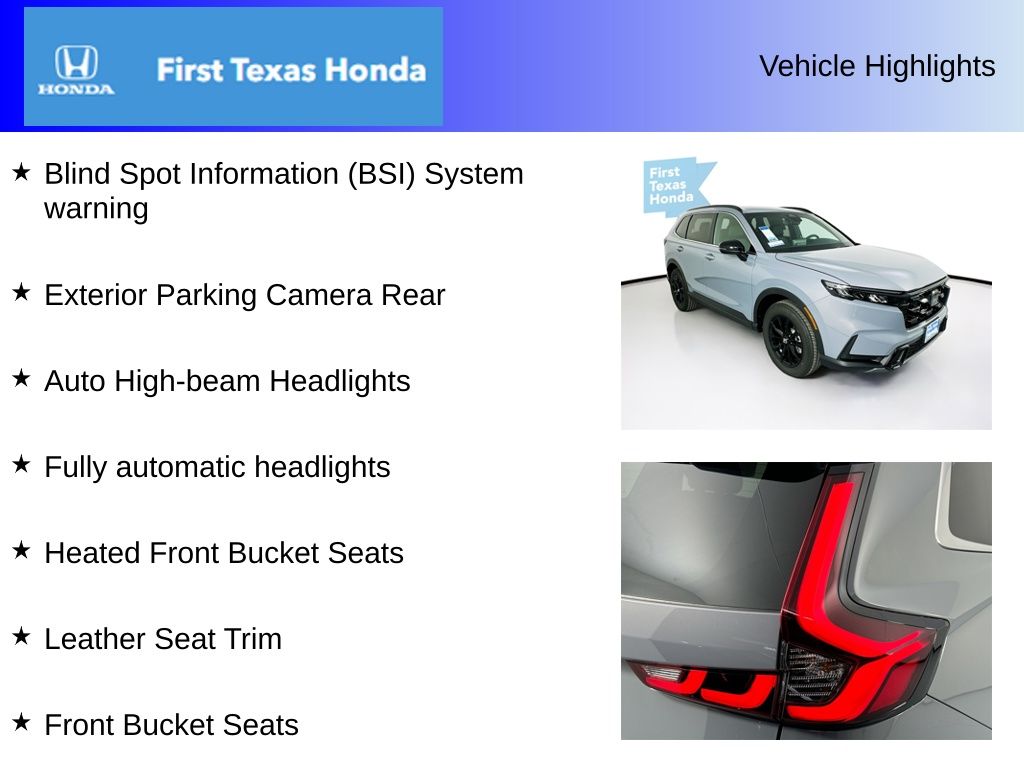 Used Car 2025 Honda Cr-v Hybrid  Sport-l For Sale Under $40,000 In Austin, Texas