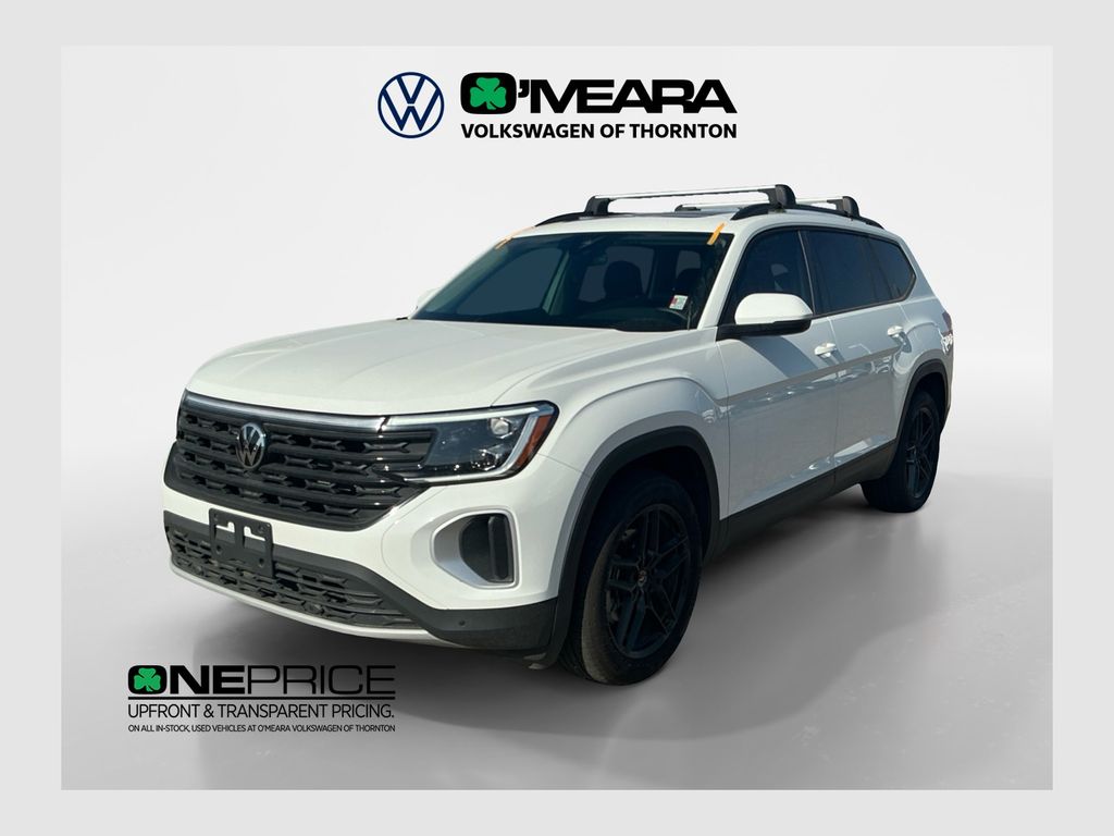 Pure White 2025 Volkswagen Atlas SUV / Crossover All-Wheel Drive 8-Speed Automatic