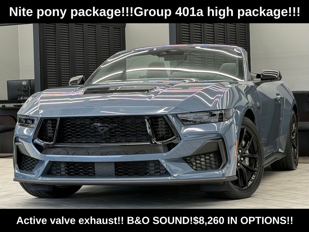 Vapor Blue 2025 Ford Mustang Convertible Rear-Wheel Drive Automatic